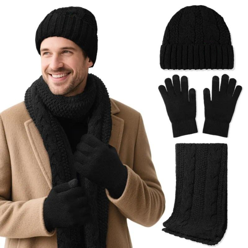 Winter Wool Hat Scarf Gloves S - Wool Glove Lined 评论和价格