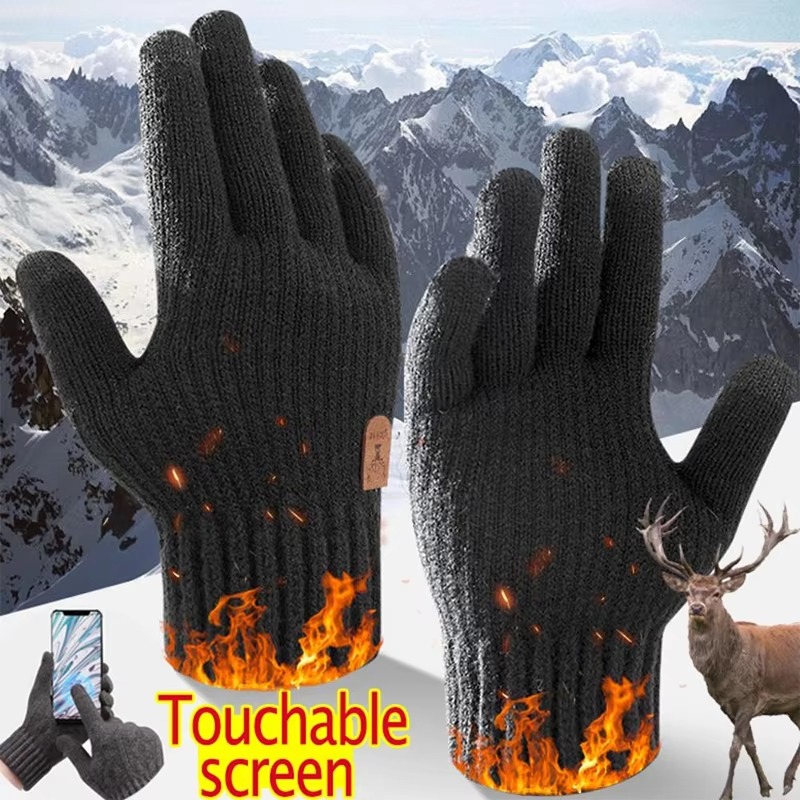 2026 Men's Thermal Wool Knitte - Wool Glove Lined 评论和价格